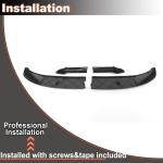 Carbon Pattern Front Lip for BMW 5 Series F10 M Sport 2011-2016 Front Bumper Lip ABS Auto Chin Spoiler Splitter Protector