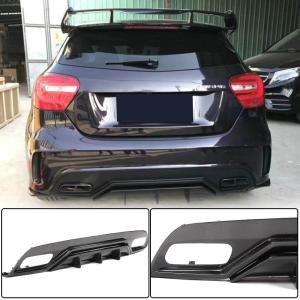 Mercedes Benz W176 Sport A45 AMG 2013-2018 Rear Bumper Diffuser Carbon Fiber