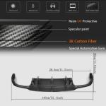 Mercedes Benz C Class W204 2012-2015 Carbon Fiber Rear Trunk Spoiler Bumper Diffuser