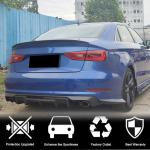 Audi S3 A3 Sline 8V Sedan Pre-facelift 2014-2016 Rear Bumper Diffuser Carbon Fiber