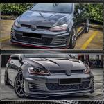Volkswagen VW Golf 7 MK7 TSI GTI R R-line 2014-2017 Front Grille Dry Carbon Fiber