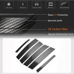 Alfa Romeo Stelvio SUV 2017-2026 Window BC-Pillar Cover Trims Carbon Fiber