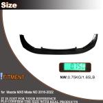MX5 Front Bumper Lip Fits for Mazda MX5 Miata 2016-2022 Front Bumper Lip Chin Spoiler Splitter Protector PU Black Primer Factory Outlet