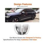 Alloy Side Mirror Cover for Audi Q7 Without Side Lane Assist 2015-2017