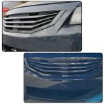 Gloss Black Front Bumper Hood Grille Compatible with Honda Accord 2Dr Coupe 2008-2010 Front Kidney Grille