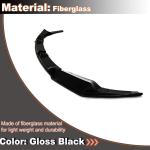 Gloss Black Front Bumper Lip for BMW F97 X3M F98 X4M 2019-2022 Auto Front Chin Spoiler Splitter Protector Air Dam Factory Outlet