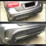 Mercedes Benz X156 GLA45 AMG Pre-facelift 2015 2016 Rear Bumper Diffuser Carbon Fiber
