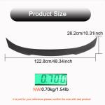 BMW 2 Series G42 G87 M2 Coupe 2-Door 2022+ Rear Trunk Spoiler Carbon Fiber