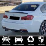BMW 3 Series F30 F35 F80 M3 Sedan 4-Door 2012-2019 Rear Trunk Spoiler Dry Carbon Fiber