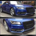 Audi S7 A7 Sline C7 Pre-facelift 2011-2014 Front Bumper Lip Carbon Fiber