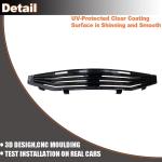 Gloss Black Front Bumper Hood Grille Compatible with Honda Accord 2Dr Coupe 2008-2010 Front Kidney Grille