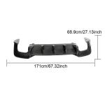 Audi S5 4-Door 2020-2021 Rear Bumper Diffuser Carbon Fiber