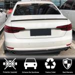 Audi A4 Sline S4 B9 B9.5 Sedan 2017-2023 Rear Trunk Spoiler Carbon Fiber