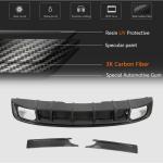 Audi S4 Sedan 2017-2020 Rear Bumper Diffuser With Splitters Carbon Fiber