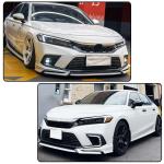 Front Lip Spoiler for Honda Civic 11th Sedan Hatch 2022-2024 White Pearl | 2022 2023 2024 Lower Chin Bumper Spoiler Splitter Protection Air Dam Body Kit