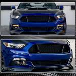 Ford Mustang Coupe Convertible 2-Door 2015-2017 Front Grille Carbon Fiber
