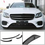 Mercedes Benz W213 Sport E43 AMG Sedan 2017-2019 Front Bumper Lip Carbon Fiber