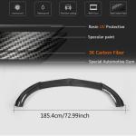 Mercedes Benz E Class W213 Sport E43 AMG 2017-2019 Front Bumper Lip Carbon Fiber