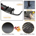 Carbon Fiber Rear Diffuser for Audi A7 Standard 2012-2015 Pre-Facelift Customized Rear Lower Bumper Lip Spoiler Body Kit