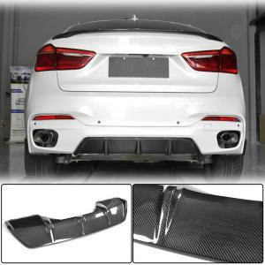 BMW X6 F16 M Sport Sport Utility 2015-2019 Rear Bumper Diffuser Carbon Fiber