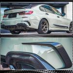 BMW 3 Series G20 2019-2022 Rear Bumper Splitters Dry Carbon Fiber