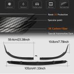 Mercedes Benz (W205) C205 A205 C63 AMG Pre-facelift 2015-2019 Front Bumper Lip Carbon Fiber