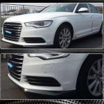 Audi A6 C7 Base Sedan Pre-facelift 2012-2015 Front Bumper Lip Carbon Fiber