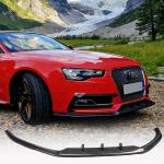 Audi S5 A5 Sline B8.5 Facelift 2012-2016 Front Bumper Lip Carbon Fiber
