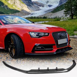 Audi S5 A5 Sline B8.5 Facelift 2012-2016 Front Bumper Lip Carbon Fiber