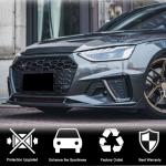 Audi S4 A4 Sline B9.5 Sedan Facelift 2020UP Front Bumper Lip Dry Carbon Fiber