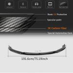Tesla Model S Sedan 2016-2020 Front Bumper Lip Carbon Fiber