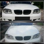 BMW 1 Series E81 E87 E82 E88 2005-2013 Headlight Eyebrows Lamp Eyelids Carbon Fiber