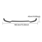 Mercedes Benz W212 S212 E63 AMG Sedan Wagon 2014-2016 Front Bumper Lip Carbon Fiber