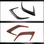 Mercedes Benz (W205) C205 A205 C63 AMG Pre-facelift 2015-2019 Rear Bumper Splitters Carbon Fiber/FRP
