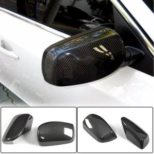 BMW 5 Series E60 E61 Carbon Fiber Add-on Side Rearview Mirror Cover Caps Pair