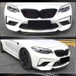 BMW 2 Series F87 M2 M2C 2016-2020 Front Bumper Lip Carbon Fiber