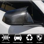 Tesla Model S 2021+ Mirror Covers Add-on Style Dry Carbon Fiber