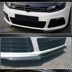 Volkswagen VW Golf 6 MK6 R/R20 2010-2013 Front Bumper Lip Carbon Fiber