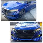 Front Bumper Lip Splitter for Honda Accord 2021-2022 Still Night Pearl Blue | Front Lip Splitter Air Dam Bumper Protection Spoiler Splitter 3PCS