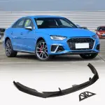 Audi S4 A4 Sline B9 Sedan Facelift 2020 2021 Front Bumper Lip Carbon Fiber