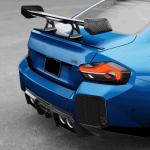 BMW M2 G87 2022-2024 Front Bumper Lip Front Grille Bumper Grill Trim Rear Bumper Diffuser Trunk Spoiler Dry Carbon Fiber