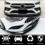 Mercedes Benz (W118) C118 CLA200 CLA250 Sedan 4-Door 20-22 Front Bumper Lip Carbon Fiber