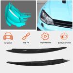 Volkswagen VW Golf 7 7.5 MK7 MK7.5 GTI R R-line 2014-2019 Headlight Eyelids Lamp Eyebrows Carbon Fiber