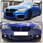 Gloss Black Front Bumper Lip Compatible with BMW 4 Series F32 F33 F36 M Sport 2Door 4Door 2014-2019 420i 428i 435i 440i Chin Spoiler Splitter Protector Factory Outlet