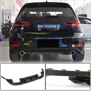 Volkswagen VW Golf 7.5 MK7.5 Base/GTI 2018-2020 Rear Bumper Diffuser Carbon Fiber