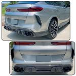 Carbon Fiber Rear Bumper Diffuser for BMW X6M F96 Sport Utility 4-Door 2020-2024 Lower Bumper Lip Diffuser Body Kit Factory Outlet