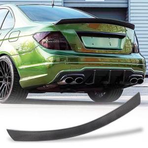 Mercedes Benz C Class W204 C250 C300 C63 AMG Sedan 2007-2015 Rear Trunk Spoiler Carbon Fiber