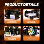 MCACAR KIT Air Suspension Compressor Pump with Valve Block Fits for Jeep Grand Cherokee 2011-2020, Dodge Ram 1500 for 2013-2018 Replace 68204730AI 68204730AC 68041137AD