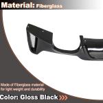 Gloss Black Rear Diffuser Compatible with BMW F32 F33 F36 M Sport 2014-2020 Glossy Black Rear Quad Diffuser Lower Bumper Lip Spoiler Body Kit Factory Outlet