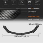 Tesla Model 3 2016-2022 Front Bumper Lip Carbon Fiber